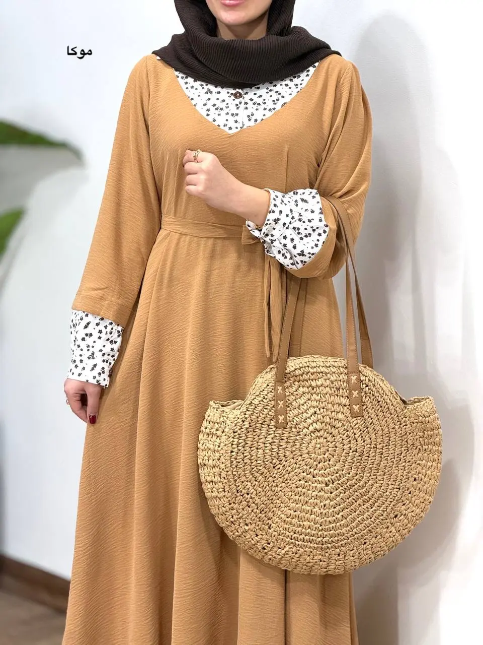 پیراهن مانتویی بلند نورین بهاره